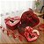 Caixas Coração com Visor Presente Luxo Decorada Vermelho - Imagem 2