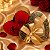 Caixas Coração com Visor Presente Luxo Decorada Dourado - Imagem 5