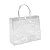Kit 12 Sacolas Plasticas Transparentes com alça 25x20x8 cm - Imagem 5