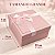 Caixa Para Presente Rosa com Laço decorativo Kit 3 Peças - Imagem 4