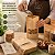 Saco Stand Up Pouch Kraft Zip Lock 14x22 Visor 50 Unidades - Imagem 3