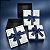 3 Caixas Presente Quadradas com Laço Decorativo Azul Claro - Imagem 1