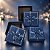 Kit 3 Caixas Presente Quadradas com Laço Decorativo Azul - Imagem 1