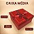 Kit 3 Caixas Presente Quadradas com Laço Decorativo Vermelho - Imagem 4