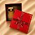 Kit 3 Caixas Presente Quadradas com Laço Decorativo Vermelho - Imagem 6