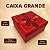 Kit 3 Caixas Presente Quadradas com Laço Decorativo Vermelho - Imagem 3