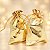 Saco Lamê Dourado Tamanho 10x14cm Pacote 10 unidades - Imagem 3