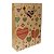 Kit 12 Unidades Sacolas Kraft 24,5x19x8 Estampa Corações - Imagem 2