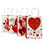Kit com 12 Sacolas tema Romantico  25,5x18,5x9,5 cm - Imagem 1