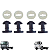 Kit 4 Presilha 4 Arruela Retentor Painel Ford Cargo 815s - Imagem 1
