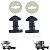 Kit 2 Presilha 2 Arruela Tampa Caixa Fusível Ford Cargo - Imagem 1