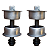 2 Trava Fechadura 6 Coxim Cabine Ford Cargo 1722 1730 1731 - Imagem 3