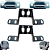 Kit Par Presilha Superior+suporte Capo Ford Cargo Até 2011 - Imagem 1