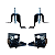 KIT PAR SUPORTE INF/SUP TRINCO CAPO FORD CARGO NOVO 1317 - Imagem 1