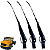 KIT 3 HASTE BRAÇO LIMPADOR CAMINHAO MERCEDES CABINE ALTA - Imagem 1