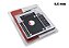 Adaptador Caddy Dvd 9.5 mm para 2° Hd ou Ssd Sata para Notebooks - Imagem 1