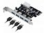 Placa Expansora USB 3.0 Pci-Ex x1 com 4 Portas para PCs - Imagem 1