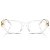 Óculos de Grau Miu Miu Mu03Wv 15Z-1O1 53X19 140 - Imagem 2