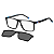 Óculos de Grau Tommy Hilfiger Th2086Cs 003 99 56x15 145 Clip-On - Imagem 1