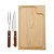 Kit Churrasco com Tábua e estojo Kraft 3 Peças - Imagem 2