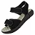 Sandália Feminina Velcro Ortopédica Macia Ultra conforto Massageadora Confortável Preta - Imagem 3