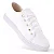 Kit 2 Pares Tênis Feminino Casual Confortável Slip On Branco Preto Liso - Imagem 2