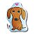Almofada 3D Cachorro Dachshund Marrom - Salsicha - Imagem 1