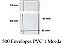 500 Envelopes PVC 1 Moeda 8 x 4.5 Cm - Imagem 1