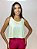 CROPPED FITNESS AMARELO CLARO 100% POLIÉSTER - Imagem 2