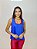 CROPPED FITNESS AZUL ROYAL 100% POLIÉSTER - Imagem 1