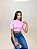 CROPPED RIBANA ROSA CHICLETE 100% POLIÉSTER - Imagem 3