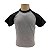 RAGLAN INFANTIL MESCLA C/ PRETO - Imagem 1