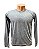 CAMISETA MANGA LONGA C/ PUNHO CINZA MESCLA-ANTI PILLING - Imagem 1