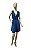VESTIDO DECOTE V VISCOLYCRA AZUL PETROLÉO - 93% VISCOSE 07% ELASTANO - Imagem 1