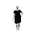 VESTIDO ALGODÃO COM BOLSOS PRETO - Imagem 1