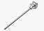 Termopar K haste inox 316 21x300mm cabeçote Grande  0 a 1000 Graus - Imagem 2