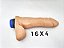 Vibrador com Formato Peniano e com Escroto 16,0x4,0cm - Imagem 1