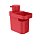 Dispenser para Detergente e Organizador de Pia Trium 650ml Vermelho - Imagem 1