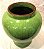 Antigo Potiche de formato balaústre em porcelana chinesa decorado em verde celadon craquelê. Peça de colecionismo, Medidas: Alt. 44 cm - Imagem 5