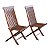 Par de cadeiras design, nunca usadas , madeira sucupira , cadeira confortável de abrir e fechar, tem o par nesse leilão - Imagem 1