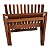 Par de cadeiras design, nunca usadas , madeira sucupira , cadeira confortável de abrir e fechar, tem o par nesse leilão - Imagem 3