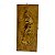 Antiga placa em bronze , com escultura auto relevo, menina com lenço , peça toda em dourado, brunida a ouro, mede 60x24 cm largura, pesa 5 kg - Imagem 3