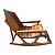 Linda cadeira de balanço , modelo trenó, em madeira nobre , super confortável, impecável - Imagem 3