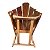 Linda cadeira de balanço , modelo trenó, em madeira nobre , super confortável, impecável - Imagem 4