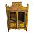 Antigo e lindo armário ou oratório em madeira com pátina amarela de época - Imagem 2