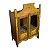 Antigo e lindo armário ou oratório em madeira com pátina amarela de época - Imagem 4
