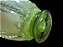 Antigo e lindo vaso em vidro opalinado em formato de flor, cor verde, mede 30x20 cm largura - Imagem 3