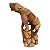 Grande escultura de madeira esculpido em uma única peça , representando animal, mede 86x65x35 cm largura, peso 15 kg - Imagem 1