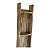 Forma de tijolo em madeira com tres divisórias, pátina branca , mede 80x15x9 cm espessura - Imagem 2
