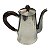 Lindo bule de café espessurado a prata com cabo em madeira , marca St James mede 22x20x7 cm largura - Imagem 1